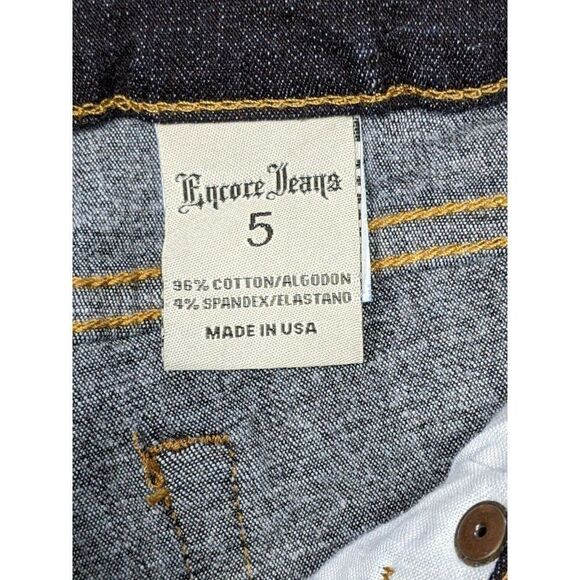 (3/$35) Encore Jeans Juniors Size 5 Pockets Stretch Denim Blue Jeans - Picture 5 of 11